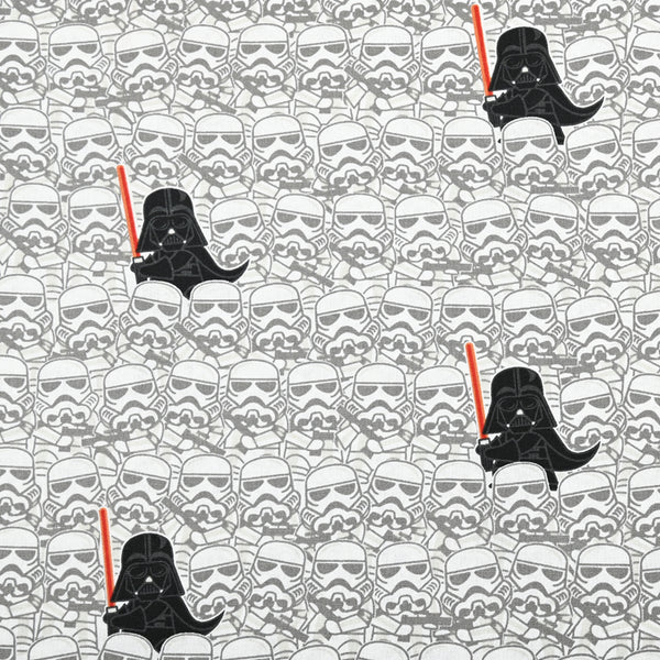 Darth Vader Troopers Gray ! 1 Meter Medium Thickness Cotton Fabric, Fabric by Yard, Yardage Cotton Fabrics for  Style Garments
