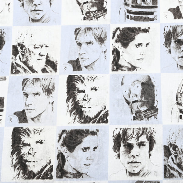 Star Wars Movie Characters ! 1 Meter Medium Thickness Cotton Fabric, Fabric by Yard, Yardage Cotton Fabrics for  Style Garments
