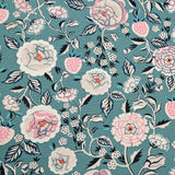 Retro Floral Prints 3 Colors! 1 Meter Stiff Cotton Toile Fabric, Fabric by Yard, Yardage Cotton Canvas Fabrics for Bags English Retro