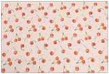 WaterMelon and Cherry 2 Print pink! 1 Meter Medium Thickness Plain Cotton Fabric, Fabric by Yard, Yardage Cotton