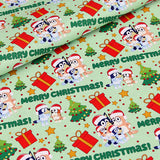 Bluey Bingo the Dog at Christmas! 1 Yard Quality Medium Thickness Plain Cotton Fabric, Fabric Australian