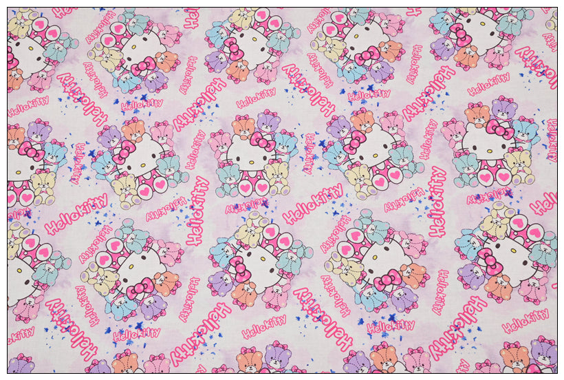 Hello Kitty and Kitsune pink! 1 Yard Medium Thickness Plain Cotton Fabric, Fabric by Yard, Yardage