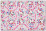 Hello Kitty and Kitsune pink! 1 Yard Medium Thickness Plain Cotton Fabric, Fabric by Yard, Yardage