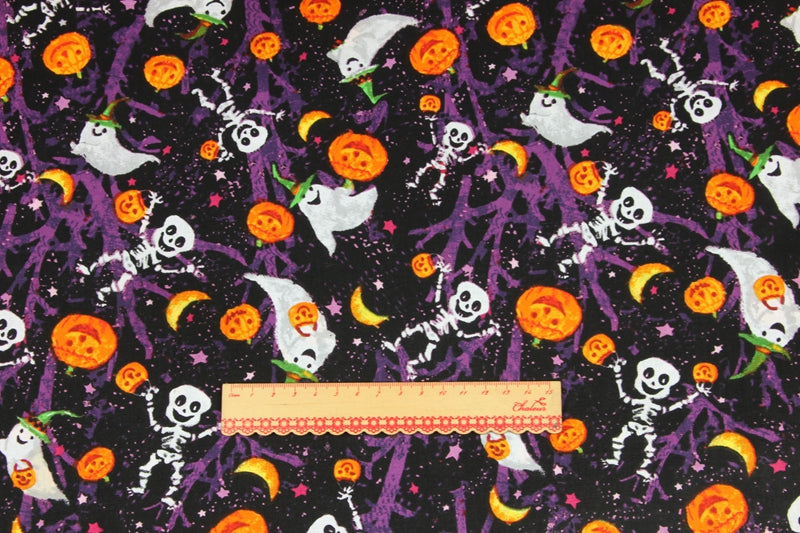 Sale] Holiday Themes Prints Series! 1 Meter Printed Cotton Fabric, Fabric by Yard, Yardage Fabrics, Children  Kids thanksgiving Halloween