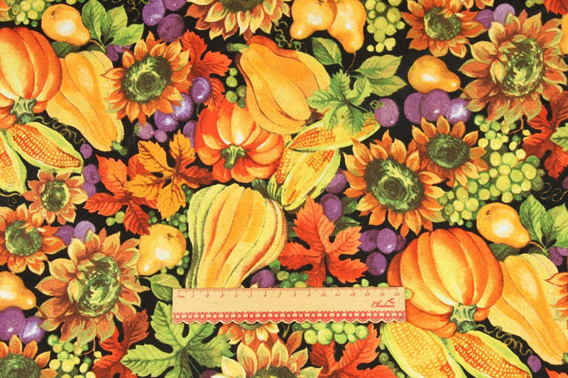 Sale] Holiday Themes Prints Series! 1 Meter Printed Cotton Fabric, Fabric by Yard, Yardage Fabrics, Children  Kids thanksgiving Halloween