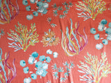 Naval Coral orange! 1 Meter Medium Thickness Plain Cotton Fabric, Fabric by Yard, Yardage Cotton Fabrics for  Style Garments, Bags