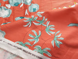 Naval Coral orange! 1 Meter Medium Thickness Plain Cotton Fabric, Fabric by Yard, Yardage Cotton Fabrics for  Style Garments, Bags