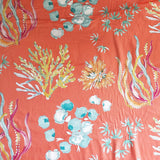 Naval Coral orange! 1 Meter Medium Thickness Plain Cotton Fabric, Fabric by Yard, Yardage Cotton Fabrics for  Style Garments, Bags