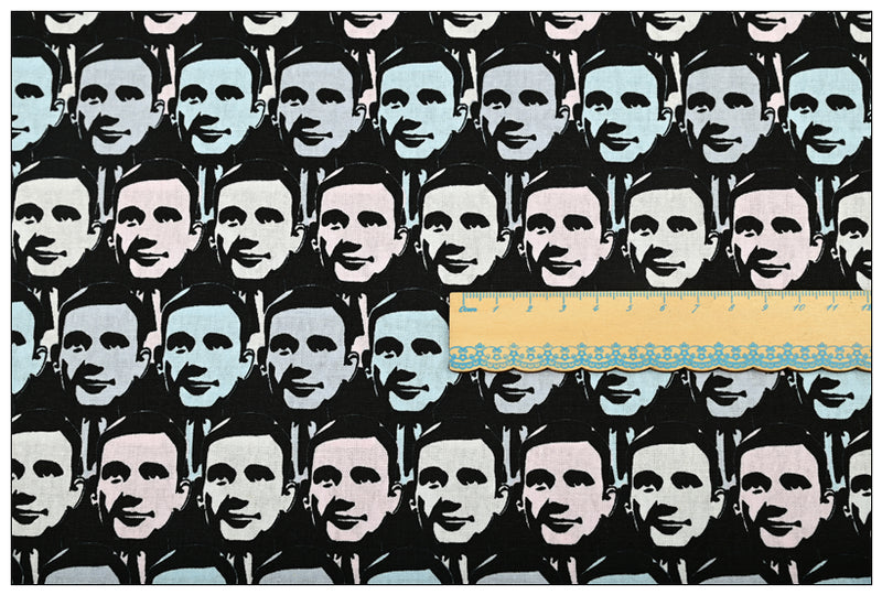 Michael Scott (The Office) Portrait ! 1 Meter Plain Cotton Fabric by Yard, Yardage Cotton Fabrics for Style Bags