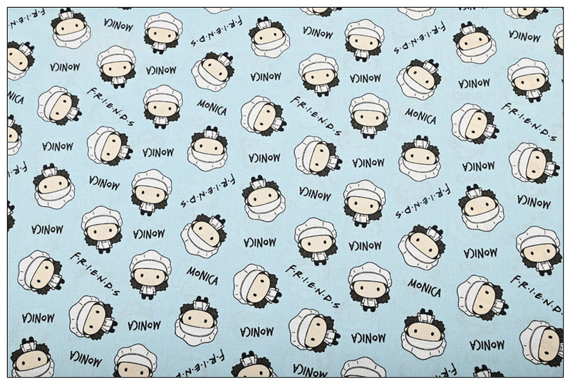 Friends the TV Drama! 1 Meter Plain Cotton Fabric by Yard, Yardage Cotton Fabrics for Style Bags