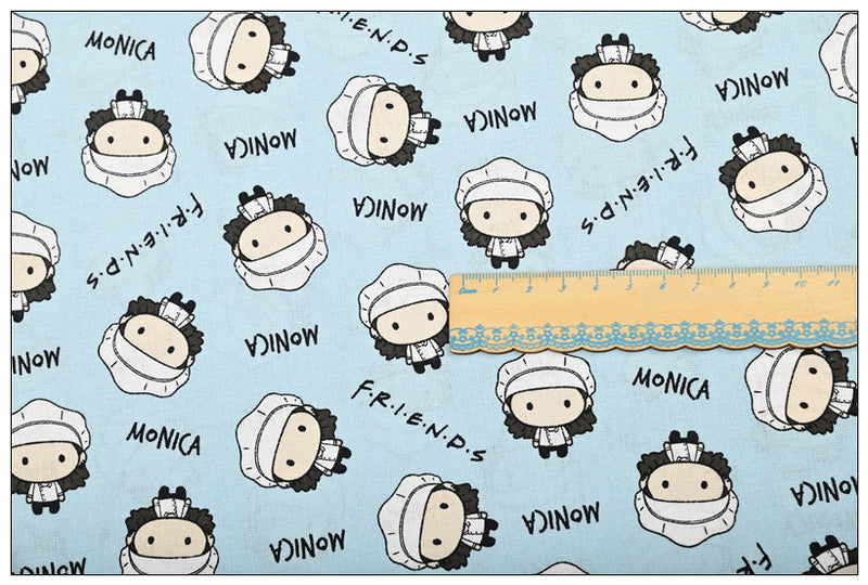 Friends the TV Drama! 1 Meter Plain Cotton Fabric by Yard, Yardage Cotton Fabrics for Style Bags