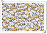Broken Eggshell Egg Cartoon Gudetama White! 1 Yard Printed Cotton Fabric by Yard, Yardage Cotton Fabrics for  Style Garments, Bags
