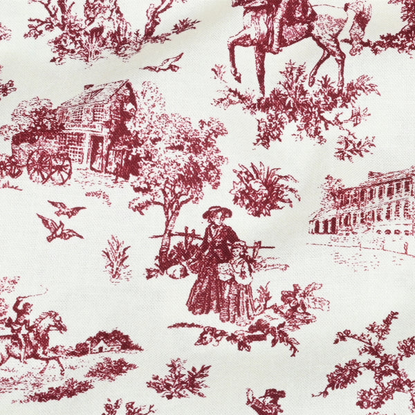 Rococo Retro Style Pastoral Print Hunting! 1 yard Cotton Printed Fabric by Yard, Yardage Cotton Fabrics for Bags French Style