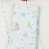 Little Twin Stars Sanrio Characters 6 Prints! 1 Yard Medium Thickness Plain Cotton Fabric, Fabric by Yard, Yardage