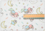 Little Twin Stars Sanrio Characters 6 Prints! 1 Yard Medium Thickness Plain Cotton Fabric, Fabric by Yard, Yardage