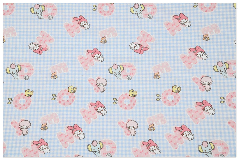 my Melody Pompompurin Sanrio Characters 7 Prints! 1 Yard Medium Thickness Plain Cotton Fabric, Fabric by Yard, Yardage