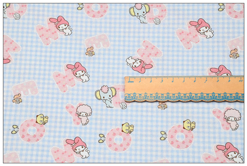 my Melody Pompompurin Sanrio Characters 7 Prints! 1 Yard Medium Thickness Plain Cotton Fabric, Fabric by Yard, Yardage