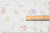 Little Twin Stars Sanrio Characters 6 Prints! 1 Yard Medium Thickness Plain Cotton Fabric, Fabric by Yard, Yardage