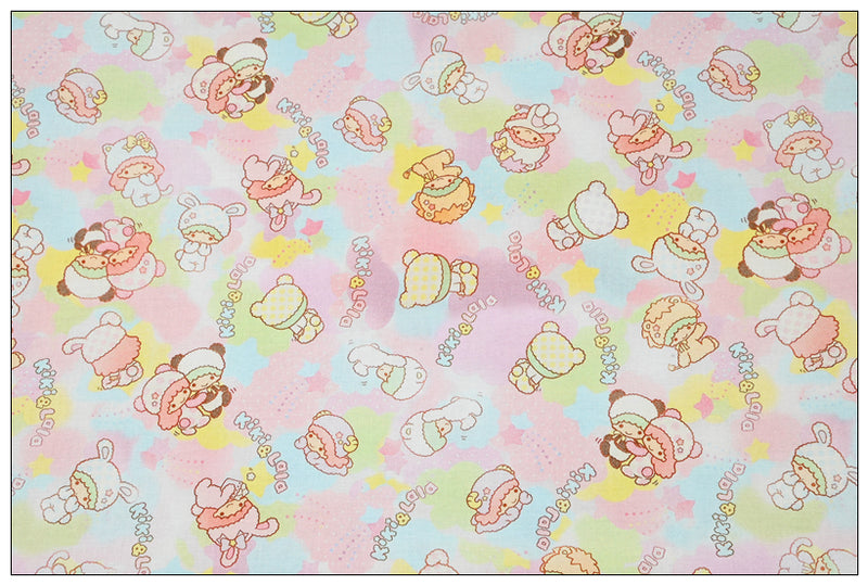 Little Twin Stars Sanrio Characters 6 Prints! 1 Yard Medium Thickness Plain Cotton Fabric, Fabric by Yard, Yardage