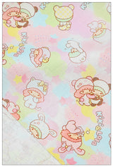 Little Twin Stars Sanrio Characters 6 Prints! 1 Yard Medium Thickness Plain Cotton Fabric, Fabric by Yard, Yardage