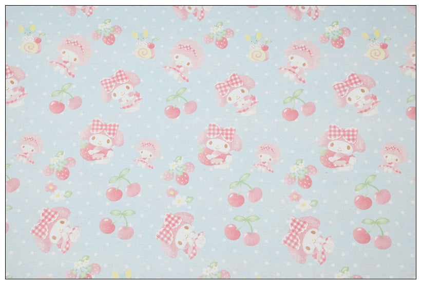 my Melody Pompompurin Sanrio Characters 7 Prints! 1 Yard Medium Thickness Plain Cotton Fabric, Fabric by Yard, Yardage