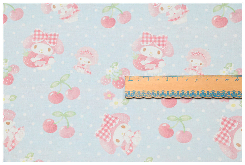 my Melody Pompompurin Sanrio Characters 7 Prints! 1 Yard Medium Thickness Plain Cotton Fabric, Fabric by Yard, Yardage