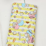 Little Twin Stars Sanrio Characters 6 Prints! 1 Yard Medium Thickness Plain Cotton Fabric, Fabric by Yard, Yardage