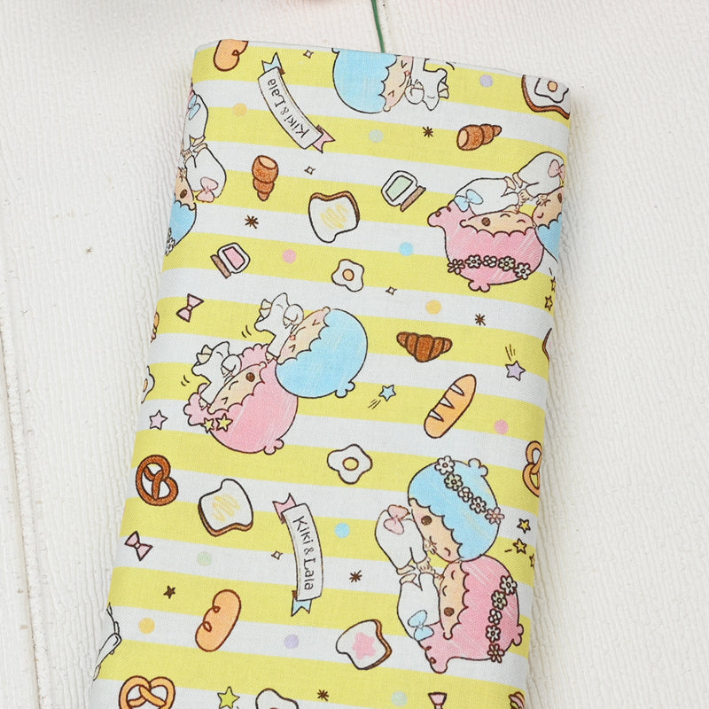 Little Twin Stars Sanrio Characters 6 Prints! 1 Yard Medium Thickness Plain Cotton Fabric, Fabric by Yard, Yardage