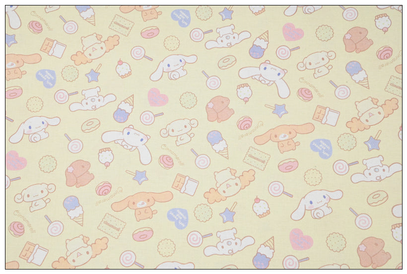 my Melody Pompompurin Sanrio Characters 7 Prints! 1 Yard Medium Thickness Plain Cotton Fabric, Fabric by Yard, Yardage