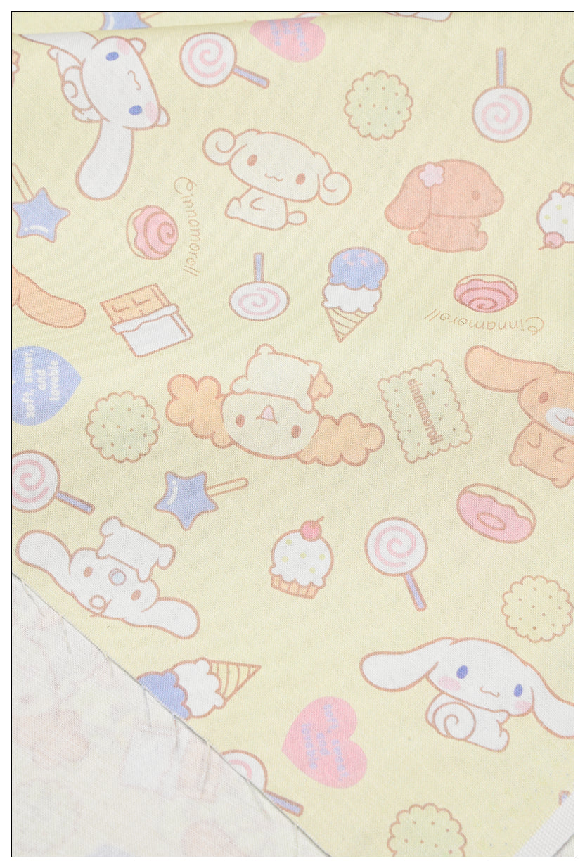 my Melody Pompompurin Sanrio Characters 7 Prints! 1 Yard Medium Thickness Plain Cotton Fabric, Fabric by Yard, Yardage