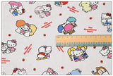 Hello Kitty and Sanrio Friends 2 Prints! 1 Yard Medium Thickness Plain Cotton Fabric, Fabric by Yard, Yardage