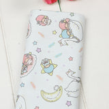 Little Twin Stars Sanrio Characters 6 Prints! 1 Yard Medium Thickness Plain Cotton Fabric, Fabric by Yard, Yardage