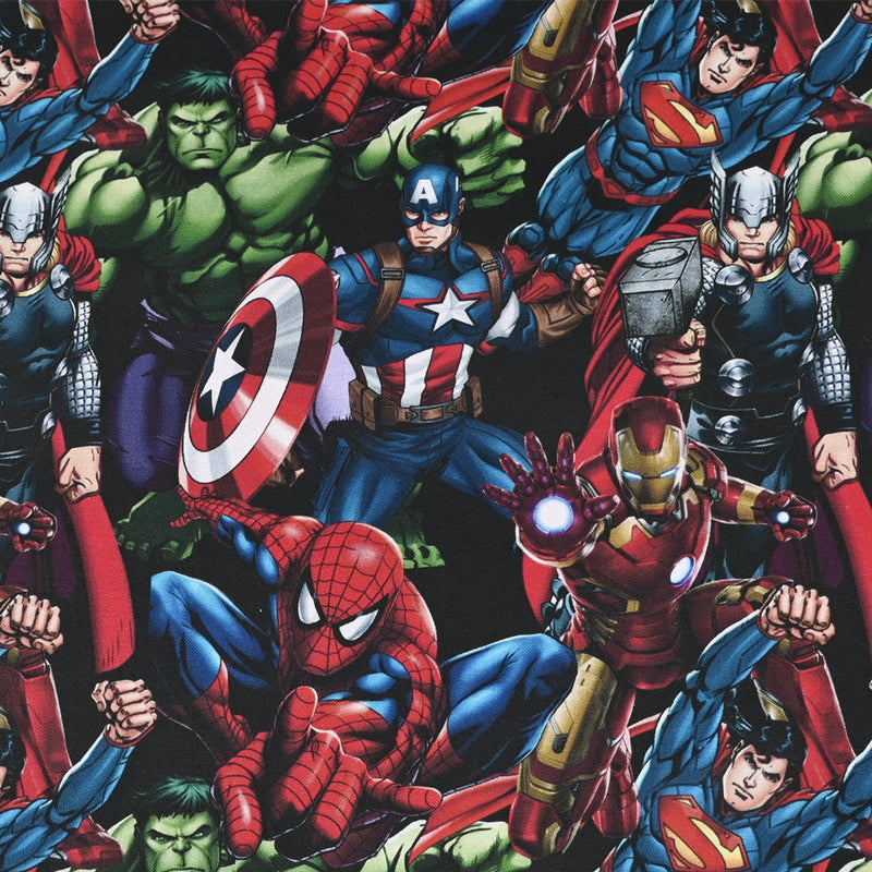 Avengers Marvel Super Hero Series 5 prints! 1 yard Top Quality Medium Thickness Plain Cotton Fabric, Fabric by Yard, Avenger 2303