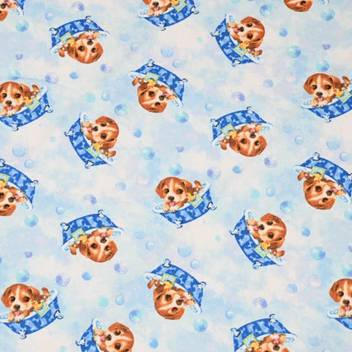 Puppy Dogs! 1 Yard Medium Weight Printed Fabric, Fabric by Yard, Yardage Fabrics, Children  Kids