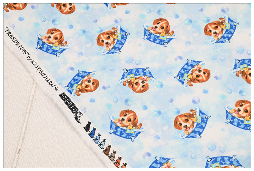 Puppy Dogs! 1 Yard Medium Weight Printed Fabric, Fabric by Yard, Yardage Fabrics, Children  Kids