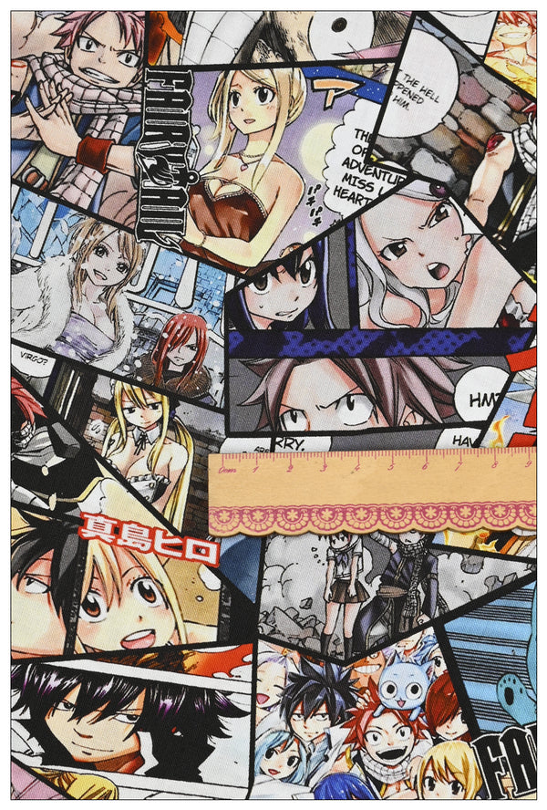 Fairy Tail the Japanese Comics! 1 Yard Medium Printed Cotton Fabric by Yard, Yardage Cotton Bag Fabrics Alice Poker