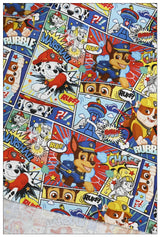 Paw Patrol Comics blue!  1 Meter Medium Thickness Cotton Fabric, Fabric by Yard, Yardage Cotton Fabrics for Style Clothes,