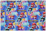 Super Mario + Rabbids Sparks of Hope! 1 Yard Plain Cotton Fabric by Yard, Yardage Cotton Fabrics for Style Bags