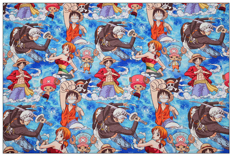 One Piece Tony Chopper the Japanese Cartoon 3 Print! 1 Yard Printed Cotton Fabric, Fabric by Yard, Yardage Fabrics, Children  Kids