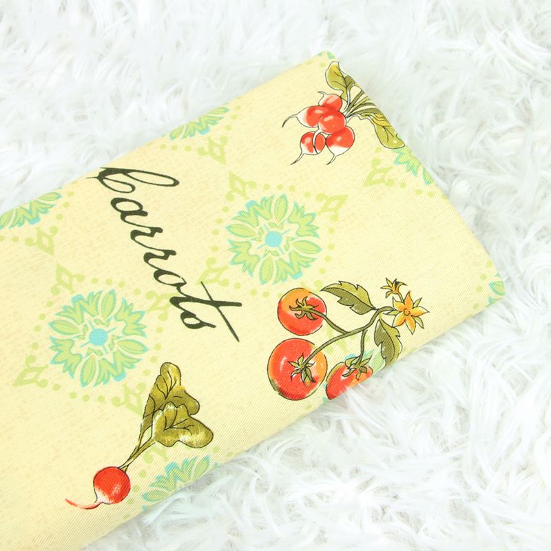 Vegetables! 1 Meter Quality Stiff Cotton Twill Fabric, Fabric by Yard, Yardage Cotton Fabrics for Bags