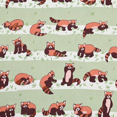 Racoons stripes! 1 Yard High Quality Stiff Cotton Toile Fabric, Fabric by Yard, Yardage Cotton Canvas Fabrics for Bags