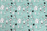 Moomin and Friends 4 prints! 1 Yard Quality Digital Printed Cotton Fabric, by Yard, Yardage Clothing