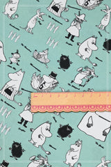 Moomin and Friends 4 prints! 1 Yard Quality Digital Printed Cotton Fabric, by Yard, Yardage Clothing