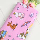 Moomin and Friends 4 prints! 1 Yard Quality Digital Printed Cotton Fabric, by Yard, Yardage Clothing