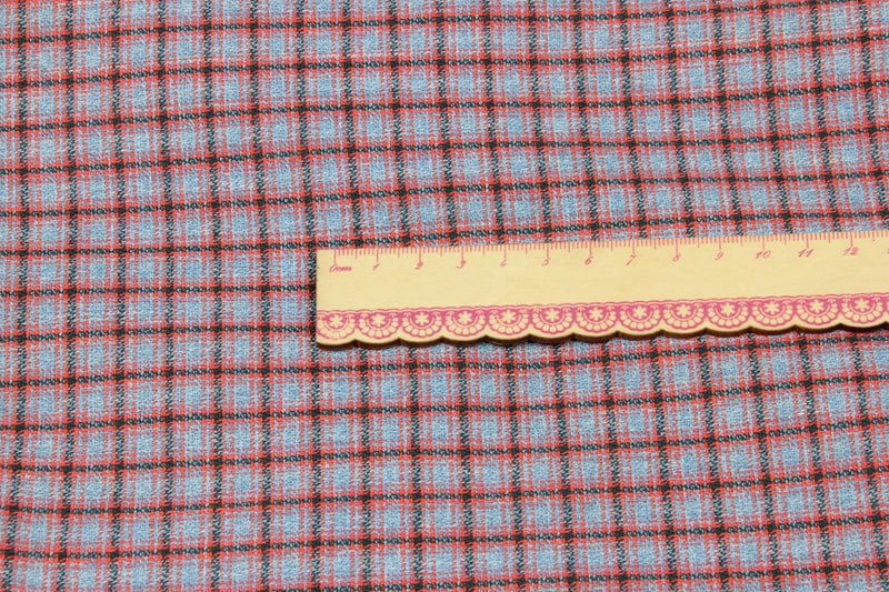 Retro Yarn Dyed Plaid Fabrics 9 Colors! 1 Meter Medium Thickness Cotton Pattern Fabric, Fabric by Yard, Yardage Cotton Fabrics for  Style Clothes, Bags