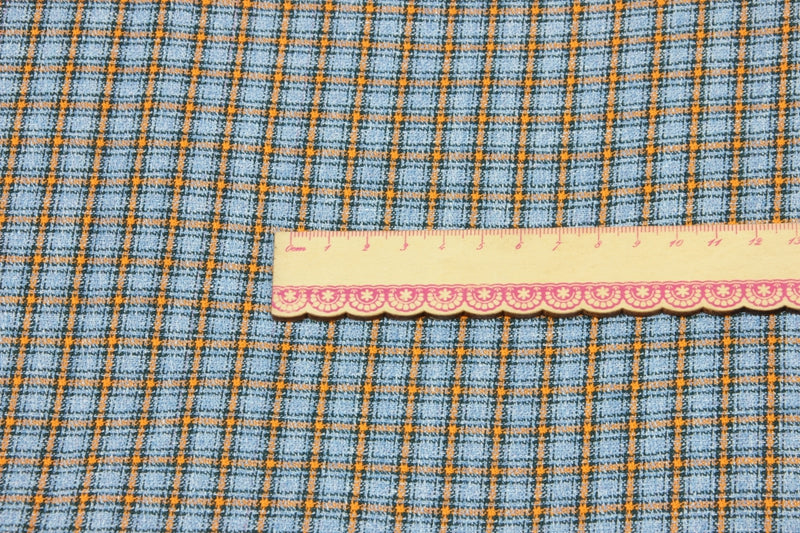 Retro Yarn Dyed Plaid Fabrics 9 Colors! 1 Meter Medium Thickness Cotton Pattern Fabric, Fabric by Yard, Yardage Cotton Fabrics for  Style Clothes, Bags