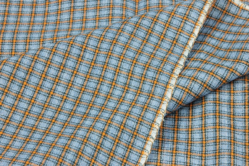 Retro Yarn Dyed Plaid Fabrics 9 Colors! 1 Meter Medium Thickness Cotton Pattern Fabric, Fabric by Yard, Yardage Cotton Fabrics for  Style Clothes, Bags