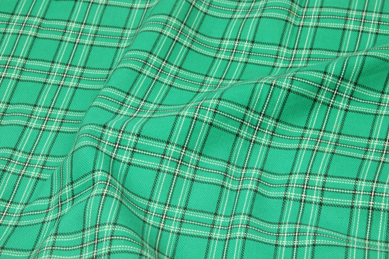 Retro Yarn Dyed Plaid Fabrics 9 Colors! 1 Meter Medium Thickness Cotton Pattern Fabric, Fabric by Yard, Yardage Cotton Fabrics for  Style Clothes, Bags