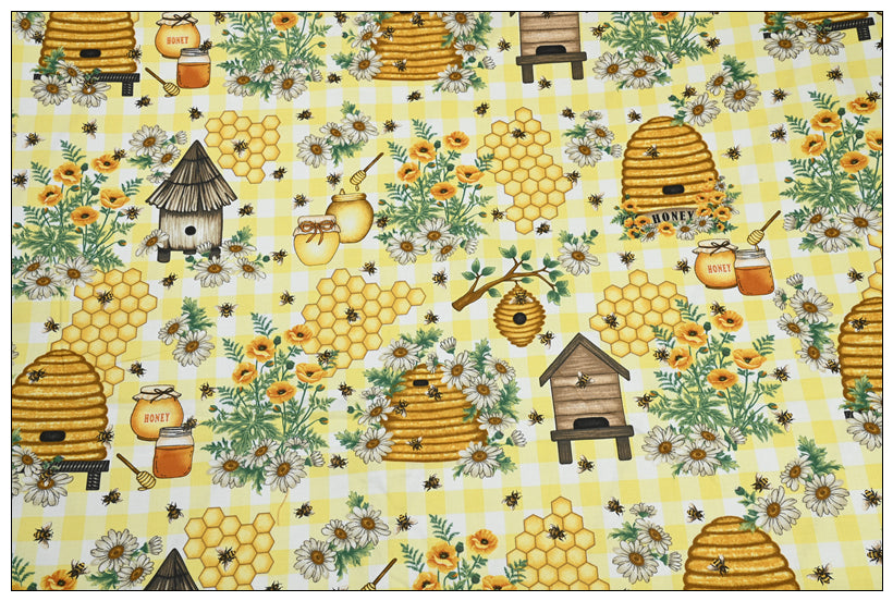 Daisy Floral Series 3 Colors! 1 Yard Printed Cotton Fabric, Fabric by Yard, Yardage Fabrics, Children  Kids thanksgiving Halloween