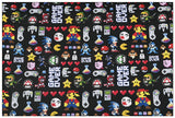 Retro Nintendo Vedio Game Super Mario Pixels 2 Colors! 1 Meter Light Weight Plain Blends Fabric, Fabric by Yard, Yardage Cotton Fabrics for  Style
